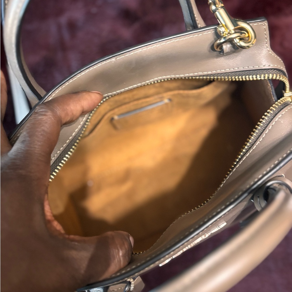 Coach Andrea Carryall – Refined Calf Leather (Gold/Dark Stone) - Picture 6 of 6